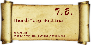 Thuróczy Bettina névjegykártya